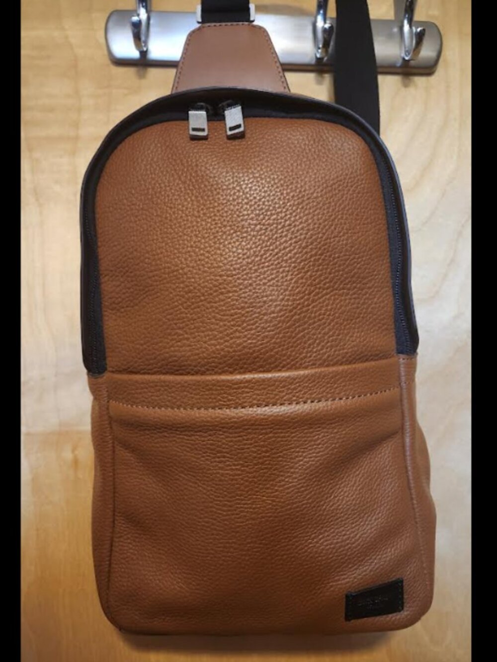 Jack Spade - crossbody / sling bag - Tan pebble leather